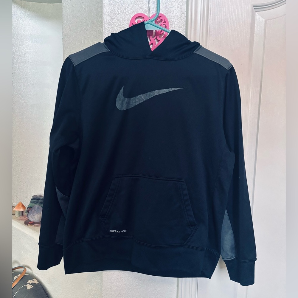 Nike Kids Black and Gray Hoodie